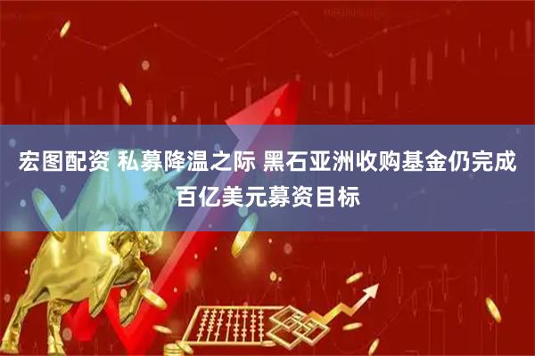 宏图配资 私募降温之际 黑石亚洲收购基金仍完成百亿美元募资目标